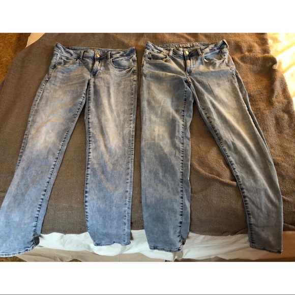 American Eagle Acid Wash Skinny Jeans - Picture 2 of 7